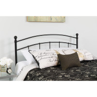 Flash Furniture HG-HB1706-F-GG Woodstock Decorative Black Metal Full Size Headboard 